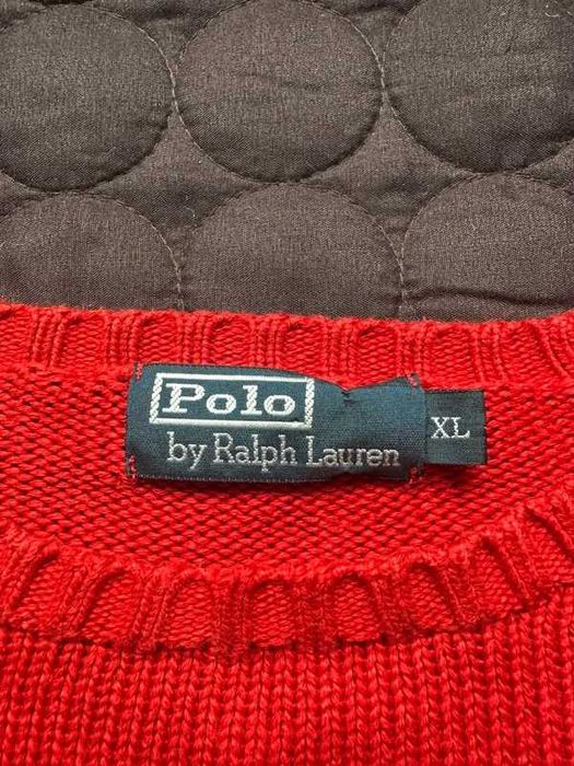 Sweter Polo Ralph Lauren czerwony klasyk logo – 100% bawełna  - unisex