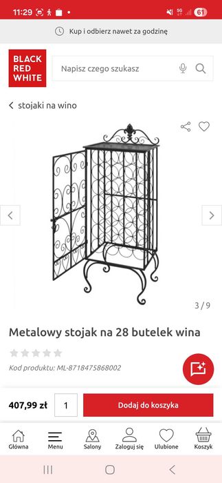 Stojak na wino 28 butelek