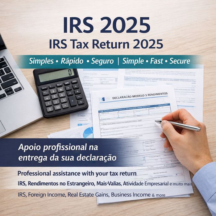 IRS 2025 – Submissão da Declaração | IRS Tax Return Filing Portugal | Ajuda Profissional