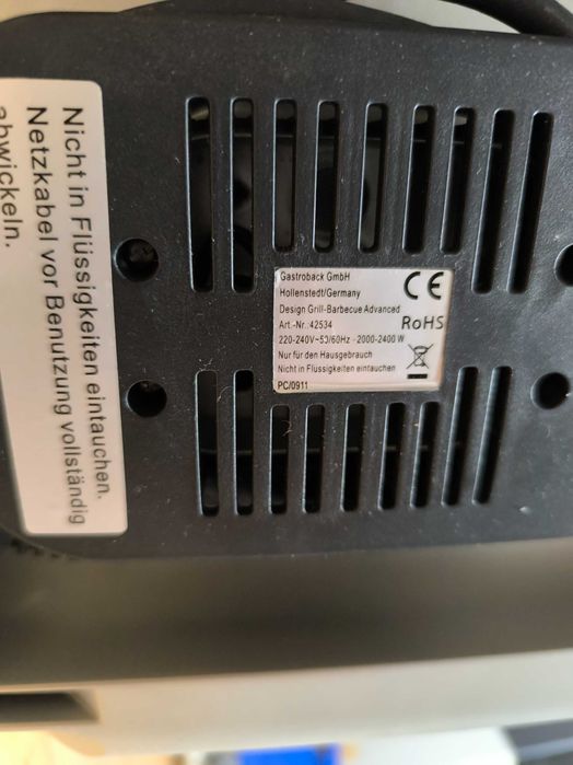 Opiekacz Grill elektryczny 2400W do kanapek kebaba Gastroback 42534