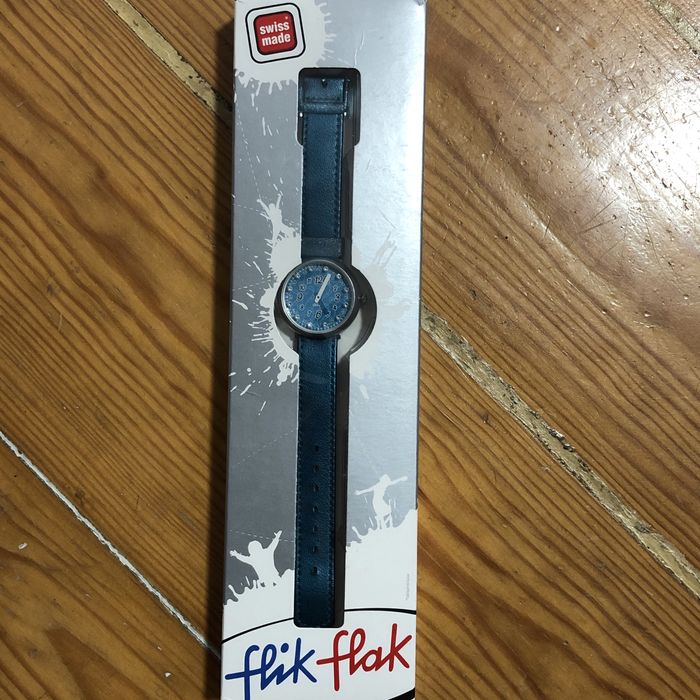 Relogio Flik Flak Novo Na Caixa - Nunca Usado 32mm