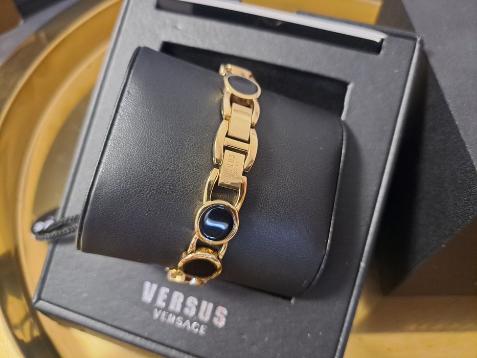 Nowy zegarek versace versus damski bransoleta złoty oryginalny prezent