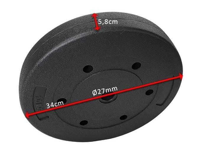 Obciążenie bitumiczne 10kg talerz krążek kompozytowy 27mm BS