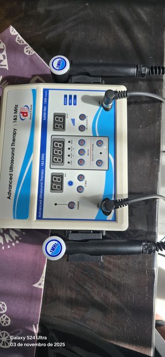 Ultrassom de 1mhz e 3mhz.