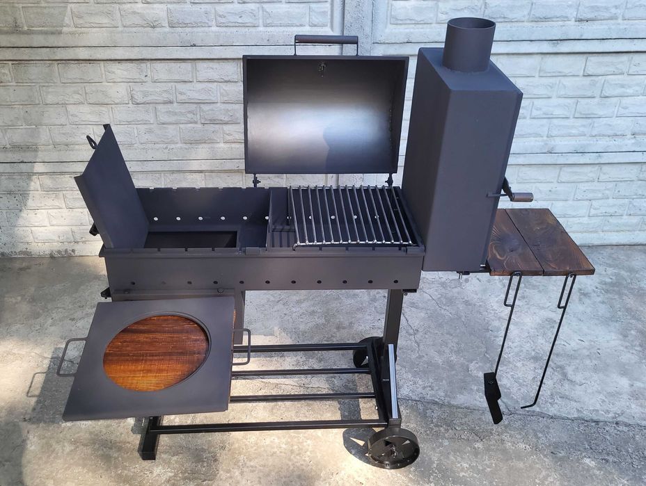 ХИТ! Усиленный! 3/4/5 мм! Мангал Коптильня с Печкой под Казан