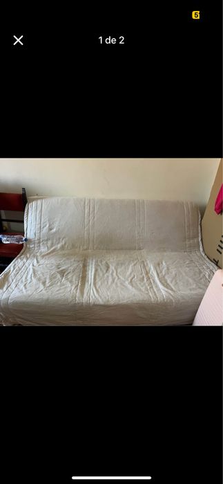 Sofa cama com capa