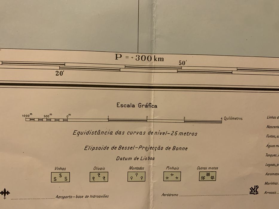 carta geografica albufeira 1964