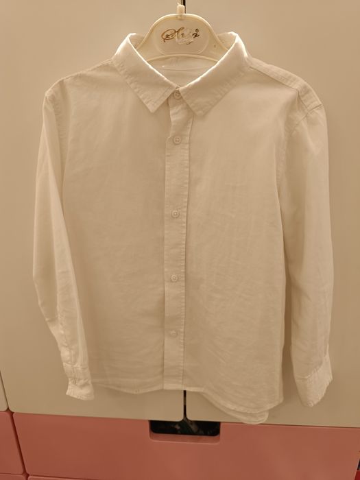 Biała koszula chłopięca rozmiar 116