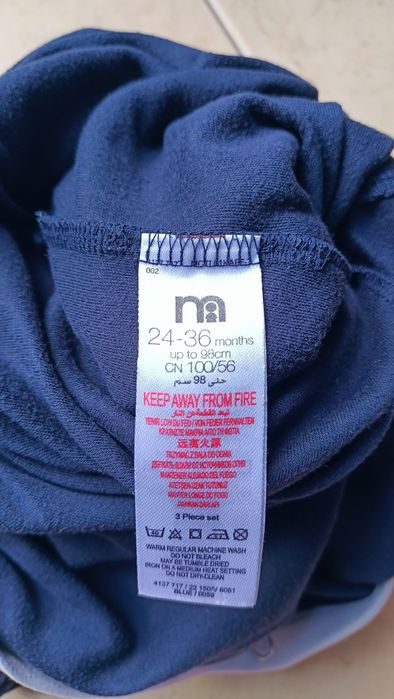 Granatowy pajac Mothercare rozm. 98  mummy's little star