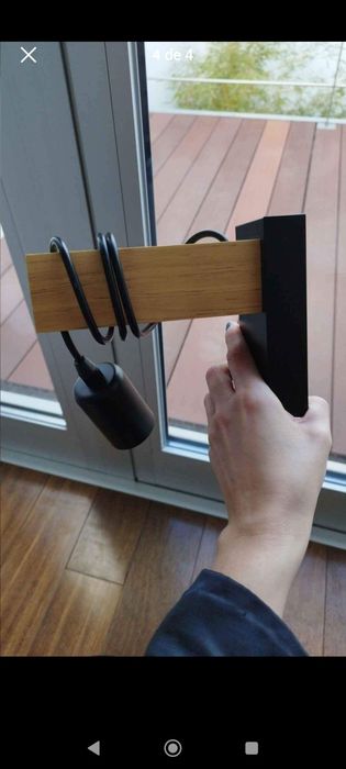 Lámpara de exterior o interior con bombillo incluído