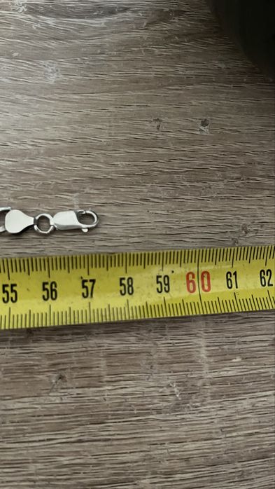 Srebrny łańcuszek 925 splot Rombo