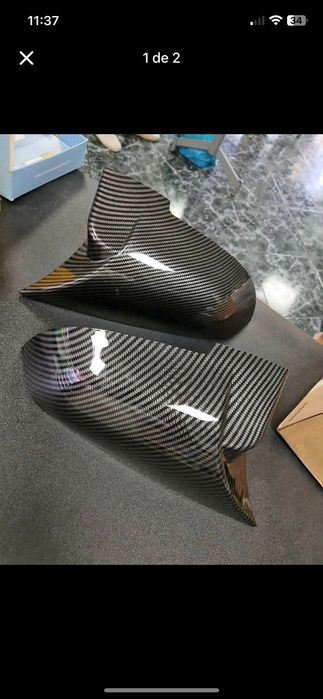 Capas Espelhos BMW Série F (tipo carbono)