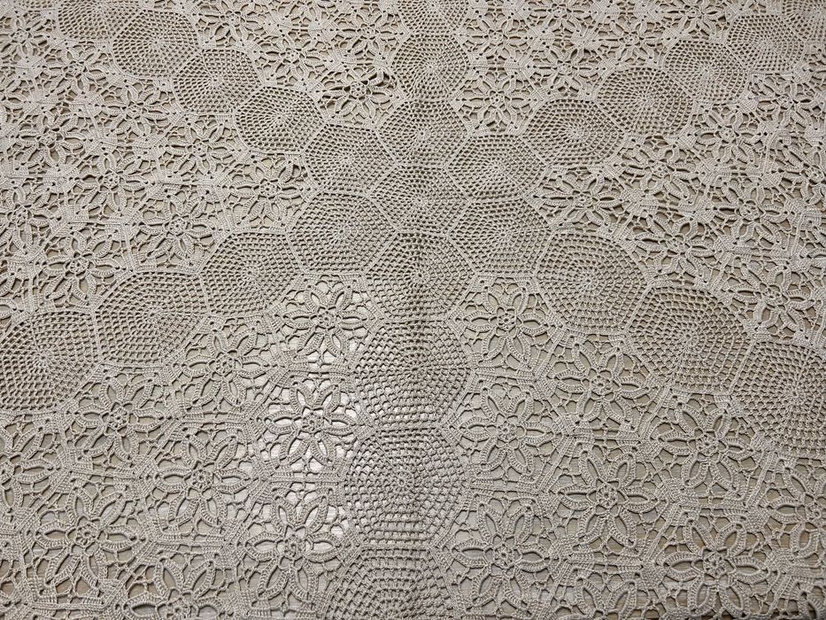 Toalha em Croché Manual – Padrão Floral