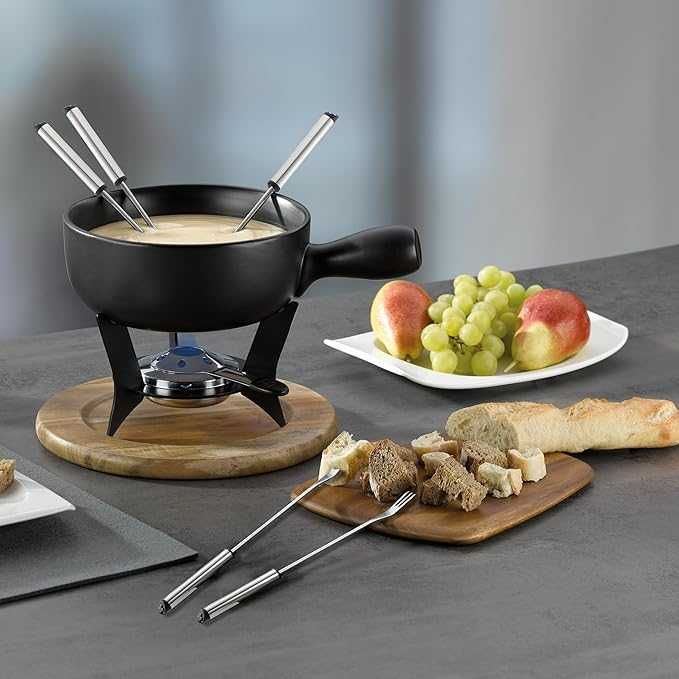 Zestaw do fondue serowego ceramiczny KELA Country K3