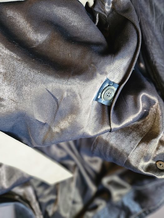 Плащ кожаный натуральная кожа длинный коричневый тренч ретро шкіра