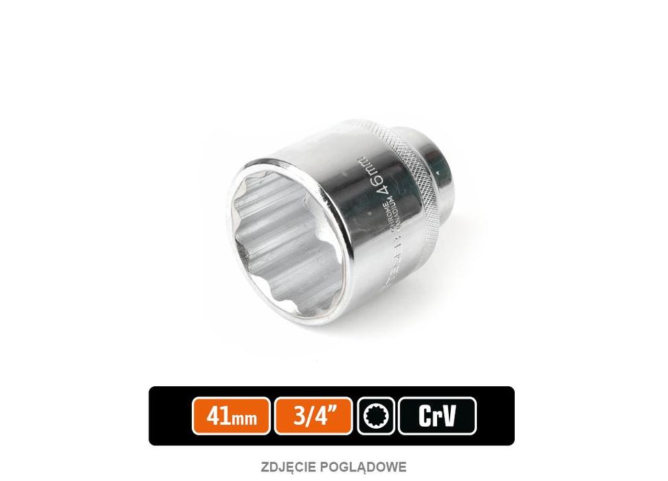 Klucz nasadowy 3/4" dwunastokątny 41 mm / TEGER