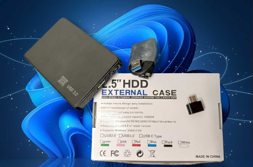 Внешний жесткий диск на 500 GB в новом кармане USB 3.0+USB Type-C