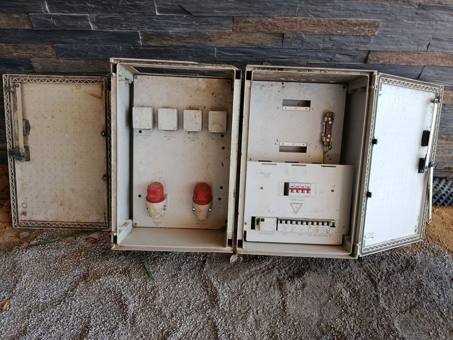Quadro elétrico de obras trifásico