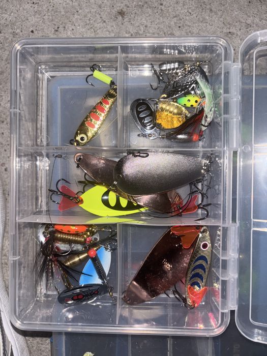 Przynety spinningowe blachy gumy obrotowki