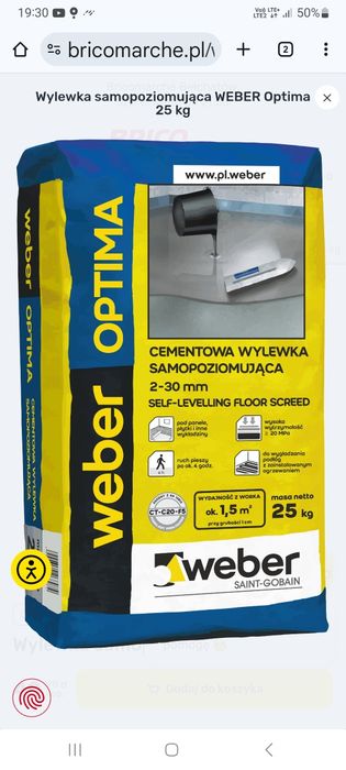 Wylewka samopoziomująca pod panele