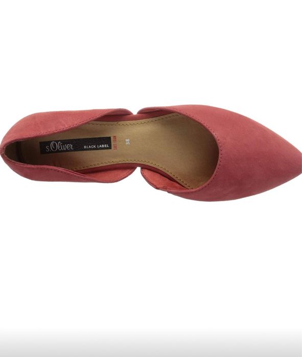 Туфлі балетки s.Oliver замша шкіра