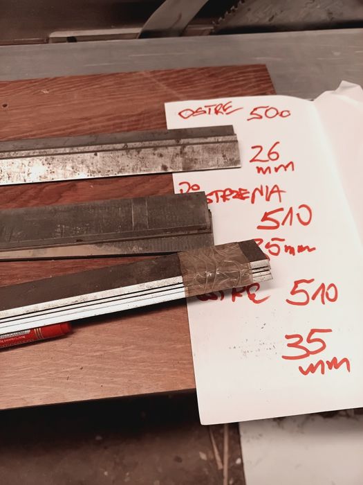 Noże do strugarki,grubościówki 51 cm