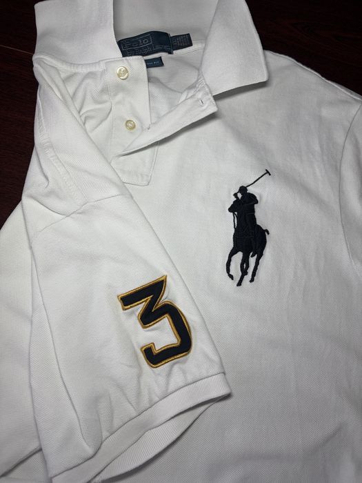 Біла футболка поло поло ральф / poll ralph lauren , розмір xl