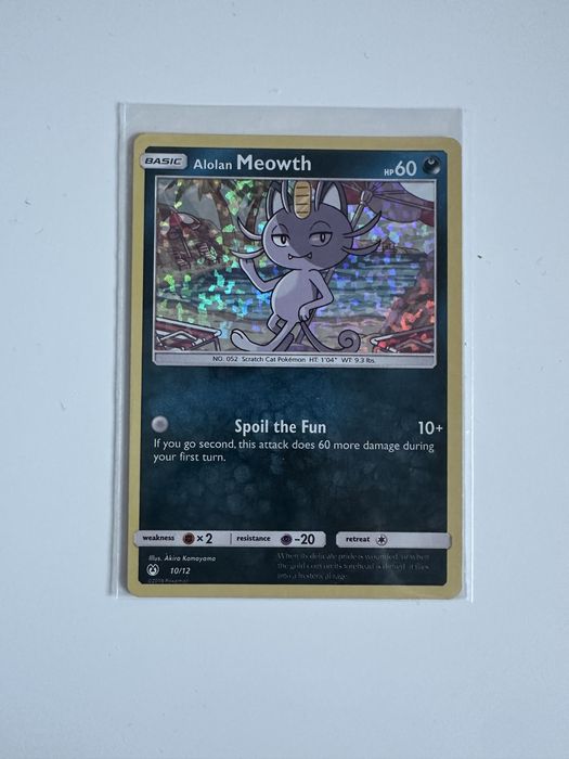 Pokémon karta Alolan Meowth 10/12 McDonalds promo 2019
