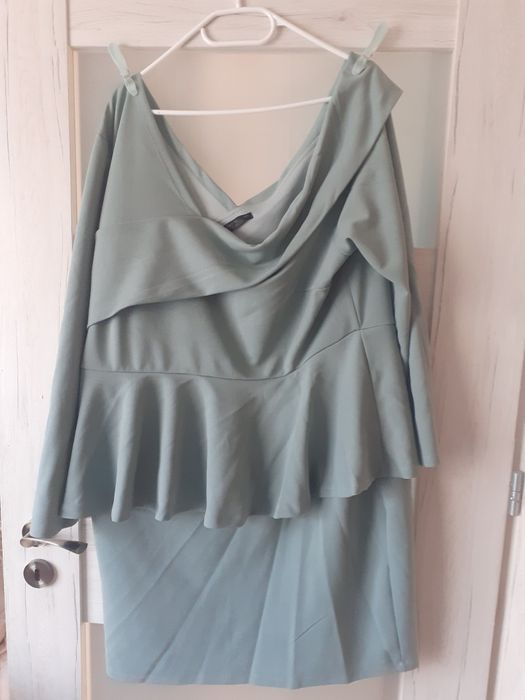 Modna jasno zielona sukienka SHEIN 4XL 50/52