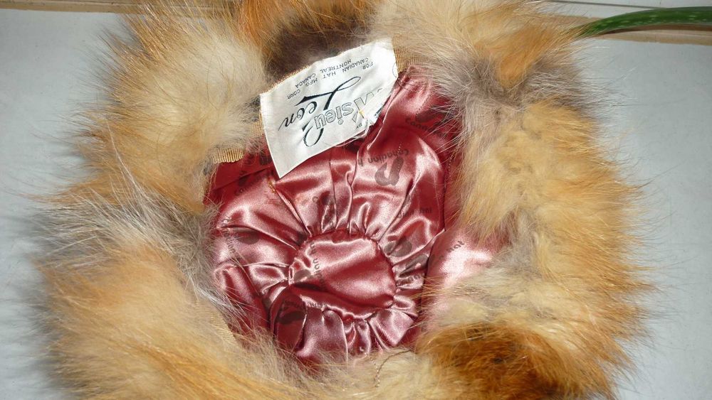 Canadian Hat--Czapka futrzana- lis rudy