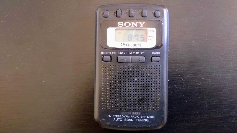 Mini radio Bolso Sony SRF-M806 FM/AM Mega Bass