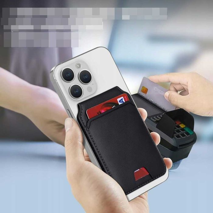Magnetyczny uchwyt na karty MagSafe z podstawką do iPhone AFARER