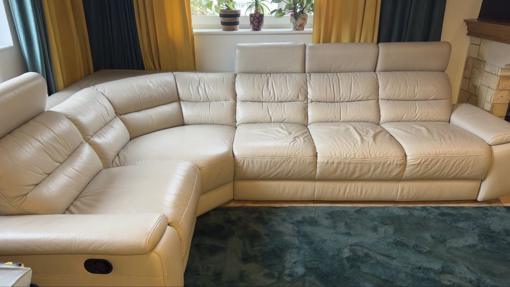 Sofa skórzana  narożna 195 x 280