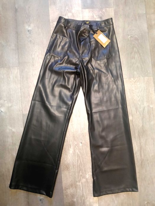 Штани шкіряні утеплені