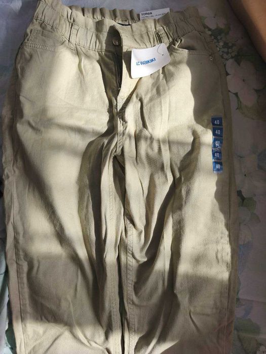 Нові жіночі штани LC Waikiki, розмір 40 (L), колір хакі/оливковий