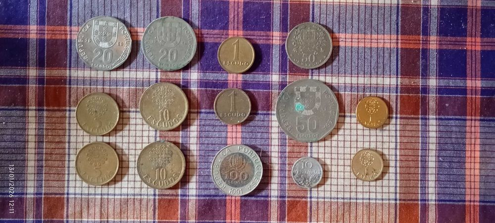 Moedas antigas Republica Portuguesa escudos