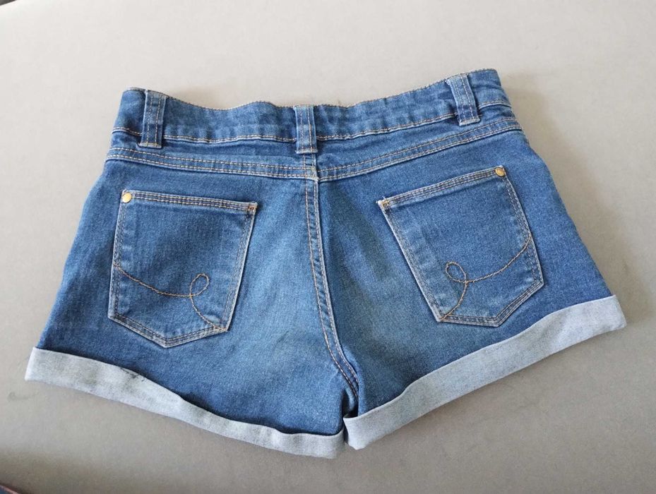 Szorty spodenki jeans 146
