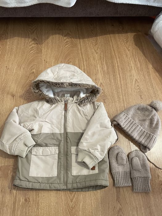 Дитяча куртка та шапка з рукавицями   від Next ( розмір 92 )