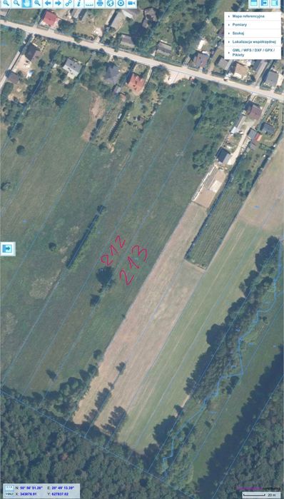 Działka z pięknym widokiem Klonów gmina Łączna