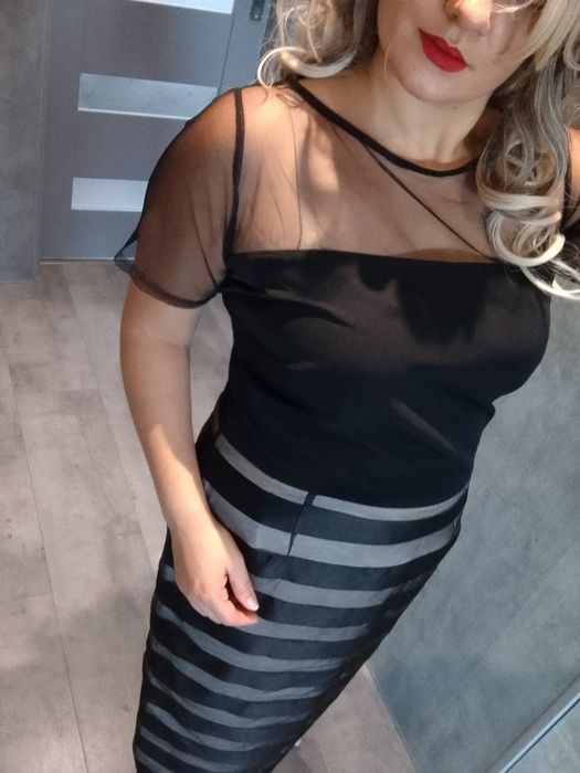 Nowa sukienka z siateczką rozmiar 46 XXL Catlin