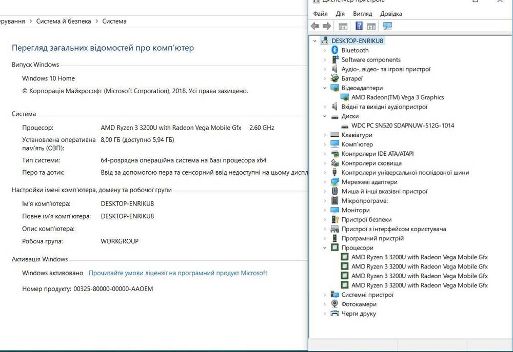 Acer Aspire 3 A315-42 15.6FHD/AMD R3 3200U/8Gb/512NVME