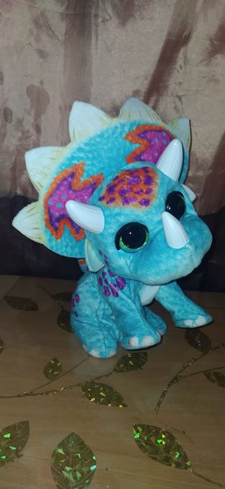 Интерактивный динозавр мылыш Топпер Fur Real Hoppin Topper Hasbro