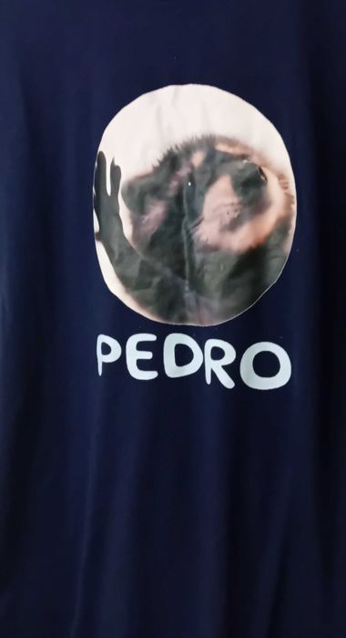 T-shirt - azul marinho com imagem estampada - L