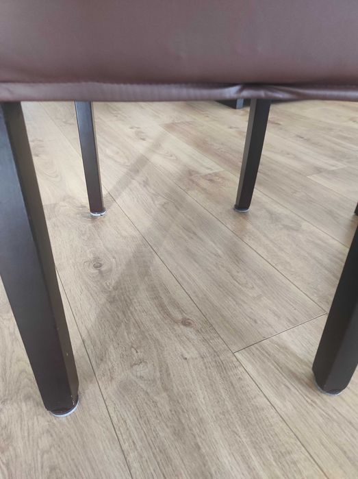 5 Conforama Living Room Chairs with Brown Covers64751793772674121