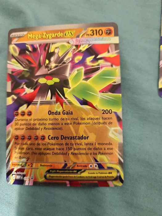 Cartas de Pokémon mega_zygarde (2x) ,melenaleteo ,ferrodada e mega_gengar