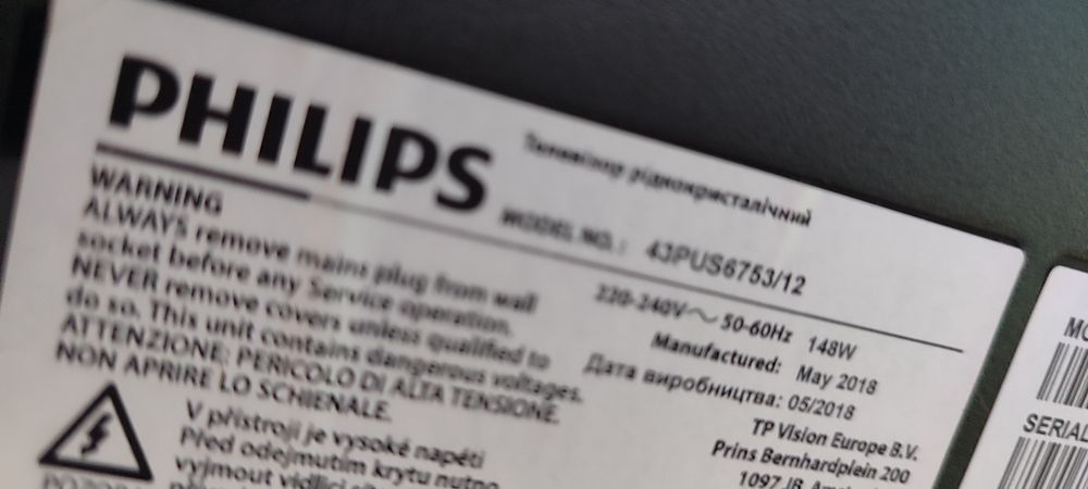 Smart TV 43 polegadas PHILIPS 4k UHD