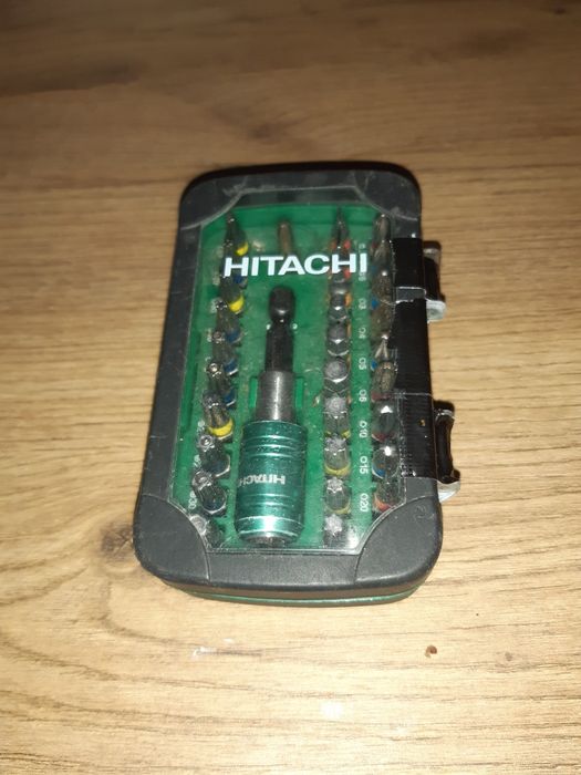 HITACHI - Zestaw 31 bitów, wkrętaków z głowicą automatyczną -jak NOWE.