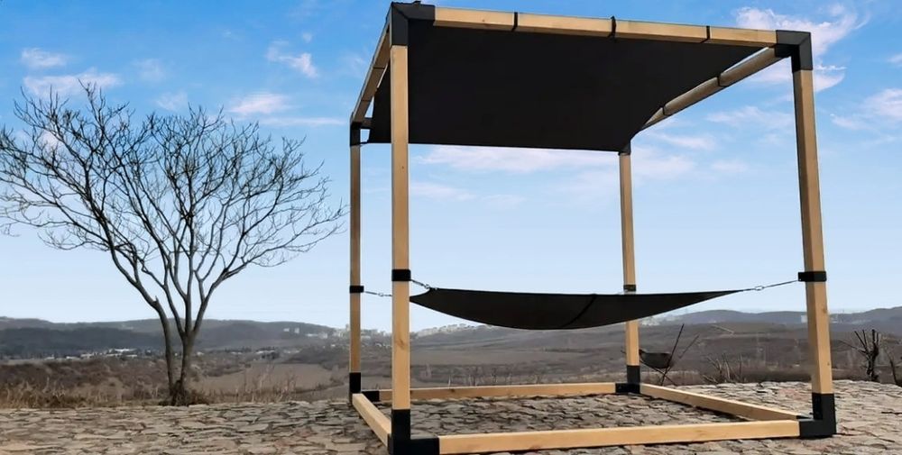 Соединители для бруса под крепление гамака. Альтанка Пергола. Комплект