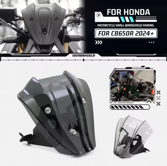 Крашпеды Honda CB 650R, 2019-2026, курки, стекло, зеркала