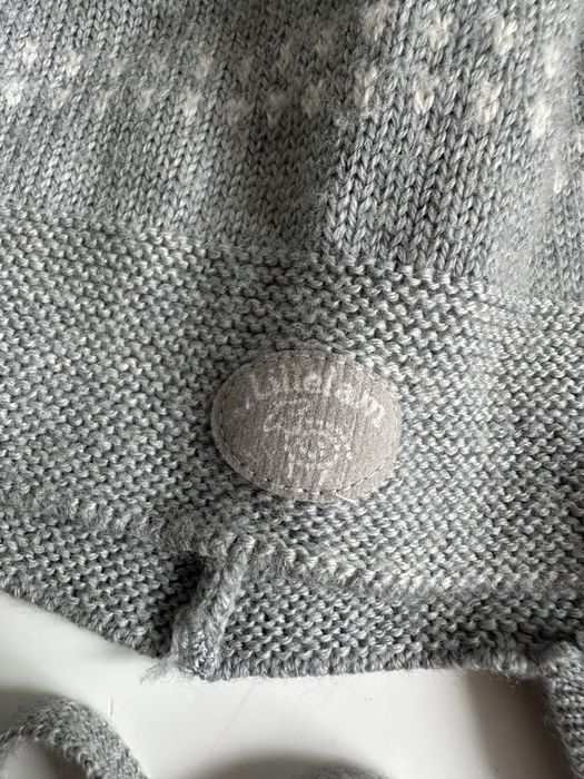 Wełniana czapka merino na uszy wiązana Lillelam